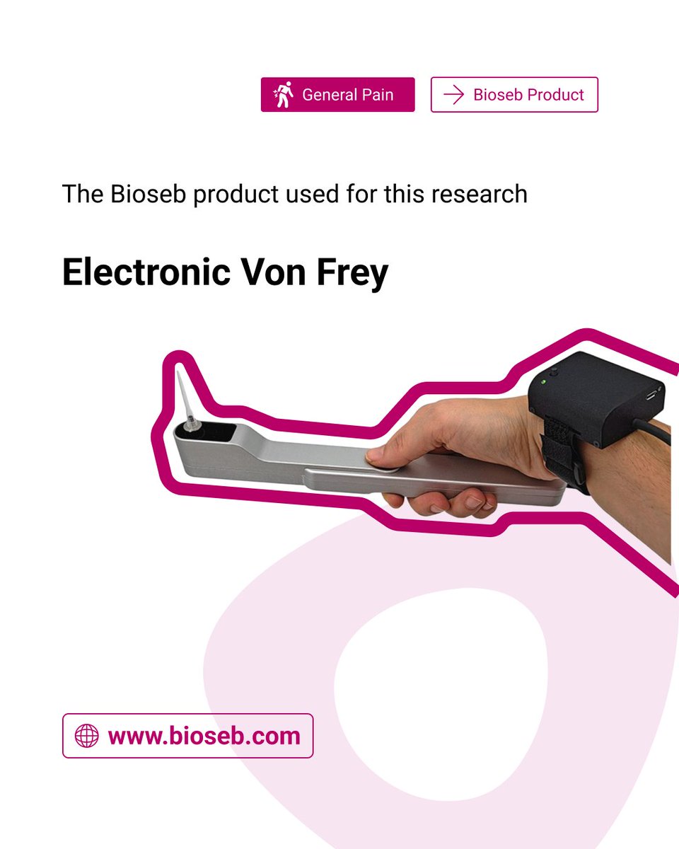 🚨 New Publication Alert on #Parkinson Disease and #Pain!  We’re thrilled to share that our Wireless Electronic Von Frey BIO-EVF4 was featured in the recent study  published in <a href="/Brain1878/">Brain</a>
by Keri-Ann Charles and her team <a href="/Neuro_Bordeaux/">Bordeaux Neurocampus</a>

🔗 bit.ly/brain-bioseb