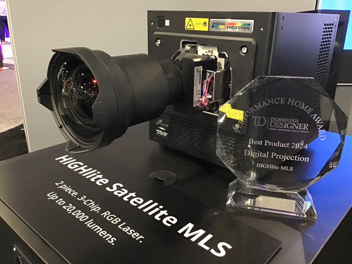 dprojection's tweet image. We are starting off #CEDIAExpo with a bang! The multi-award winning HIGHlite Satellite MLS has racked up another accolade, this time from Tech Designer. Come by booth # 2108 to check it out!
digitalprojection.com/en-us/news-en-…
#techdesigner #projector #avindustry