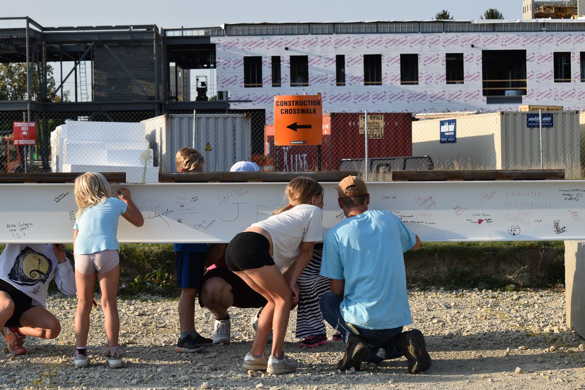 The Wadsworth community showed up last night to place their signatures on a 30-foot steel beam that will be a part of the new Wadsworth Intermediate School.  The school will be home to 5th and 6th grade students, opening for the 2025-2026 school year. <a href="/WCSGrizzlies/">WadsworthCitySchools</a>