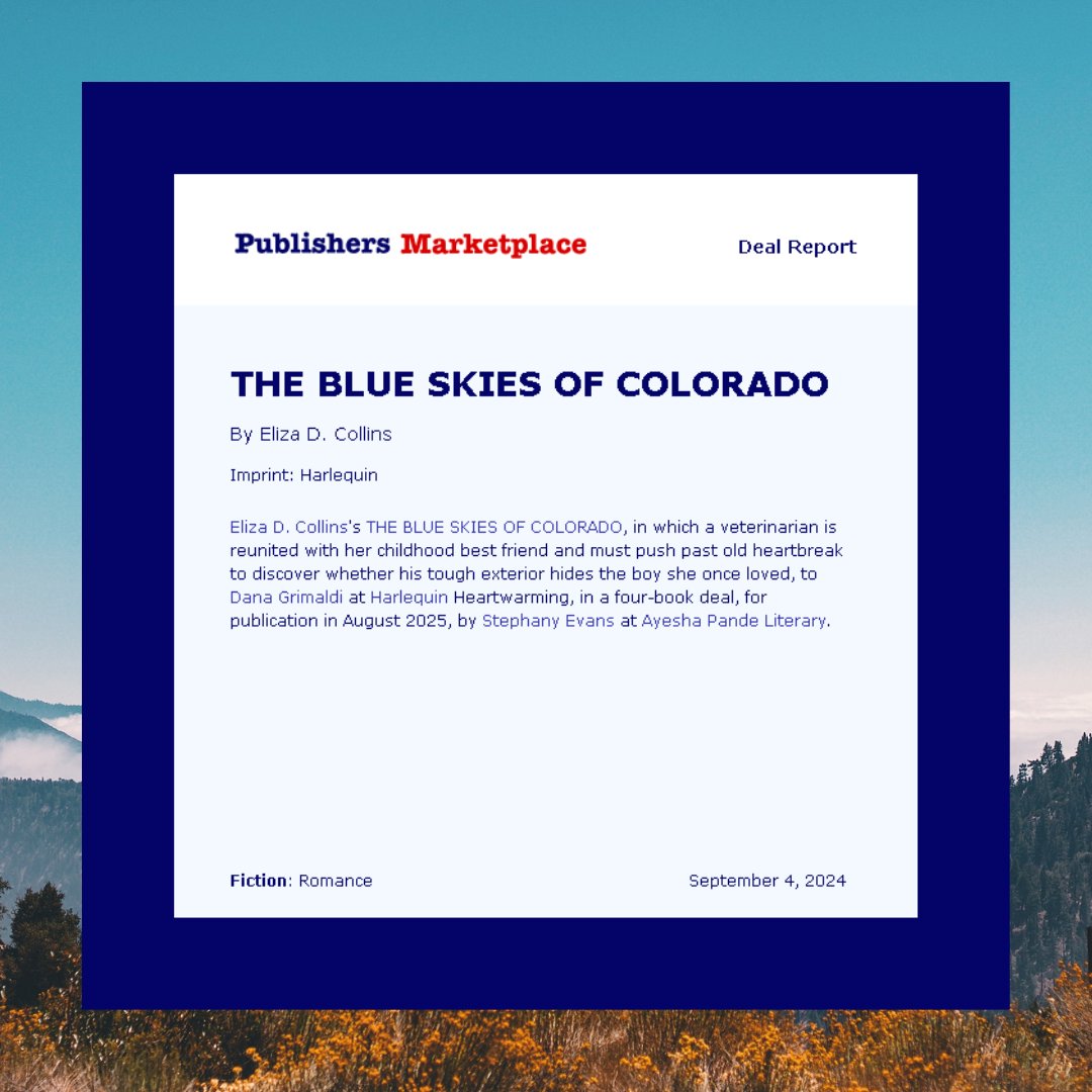 🥳I'm so happy to announce that we've contracted a new four-book miniseries by @ElizaDCollins1 for #HarlequinHeartwarming! The first book in her Tillacos Creek Ranch miniseries will be out August 2025.🥳 #SweetRomance #HarlequinEditor <a href="/firerooster/">Stephany Evans</a> <a href="/HarlequinBooks/">Harlequin Books</a>