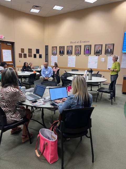 Texas IB Schools has loved its work with Longview ISD over the years.   Here is a photo from today's IB leadership training!  Folks are clearly engaged in learning.