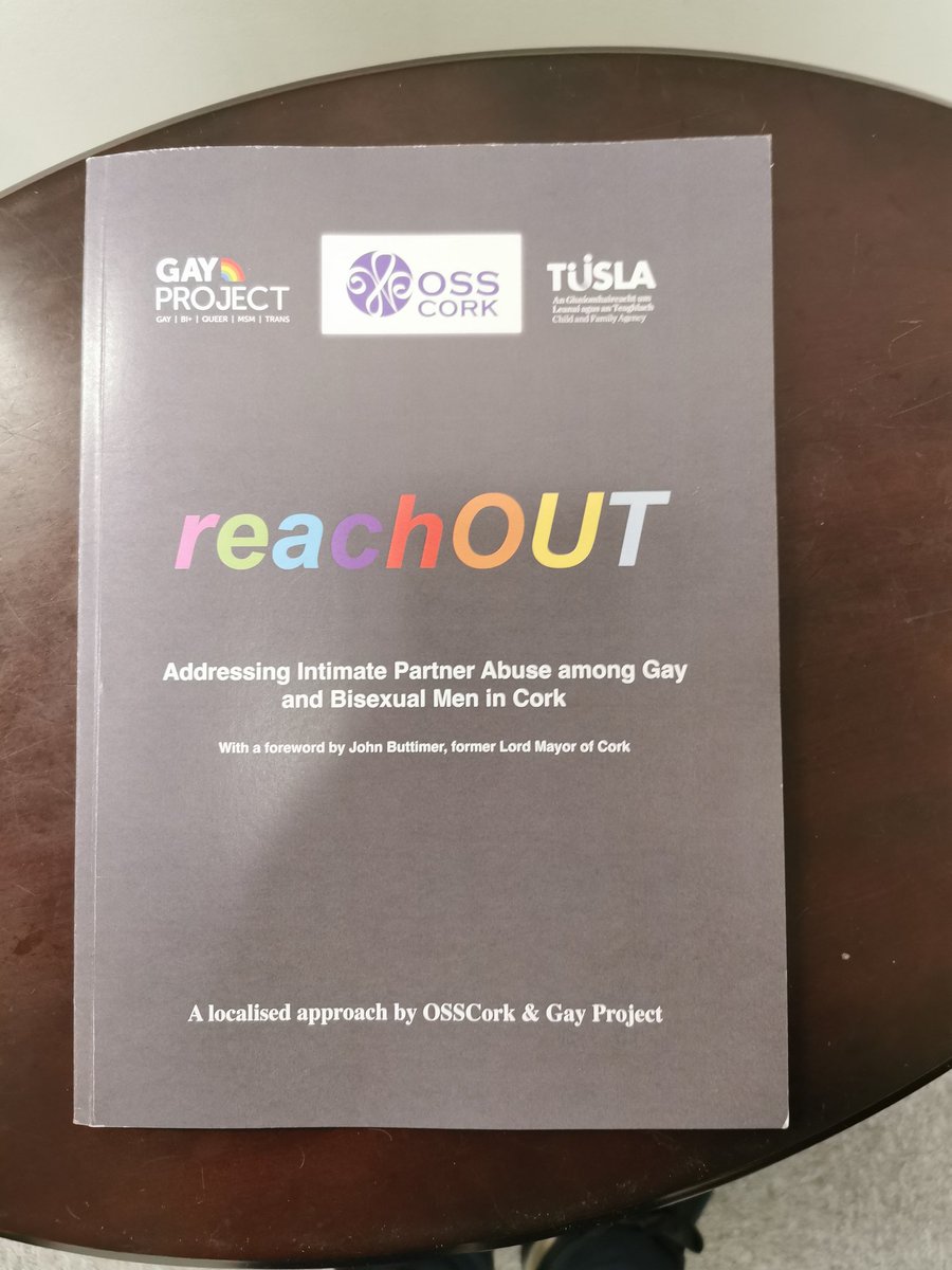We are launching the finding of our research this evening. Our colleague Dr Angela O' Connell has put trojan work into her research together with our Manager Deborah O' Flynn, who initiated the programme...we will update more after the launch .... Stay in touch