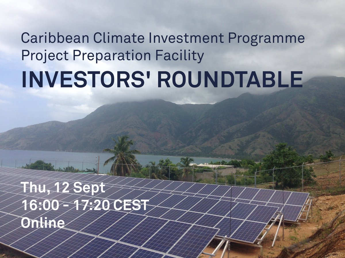 📆 Join us online on Sept 12 for the inaugural #Caribbean-focused Investors' Roundtable! The event will spotlight the region's #EnergyTransition efforts, key market advancements and more. DM for more info &amp; to register!