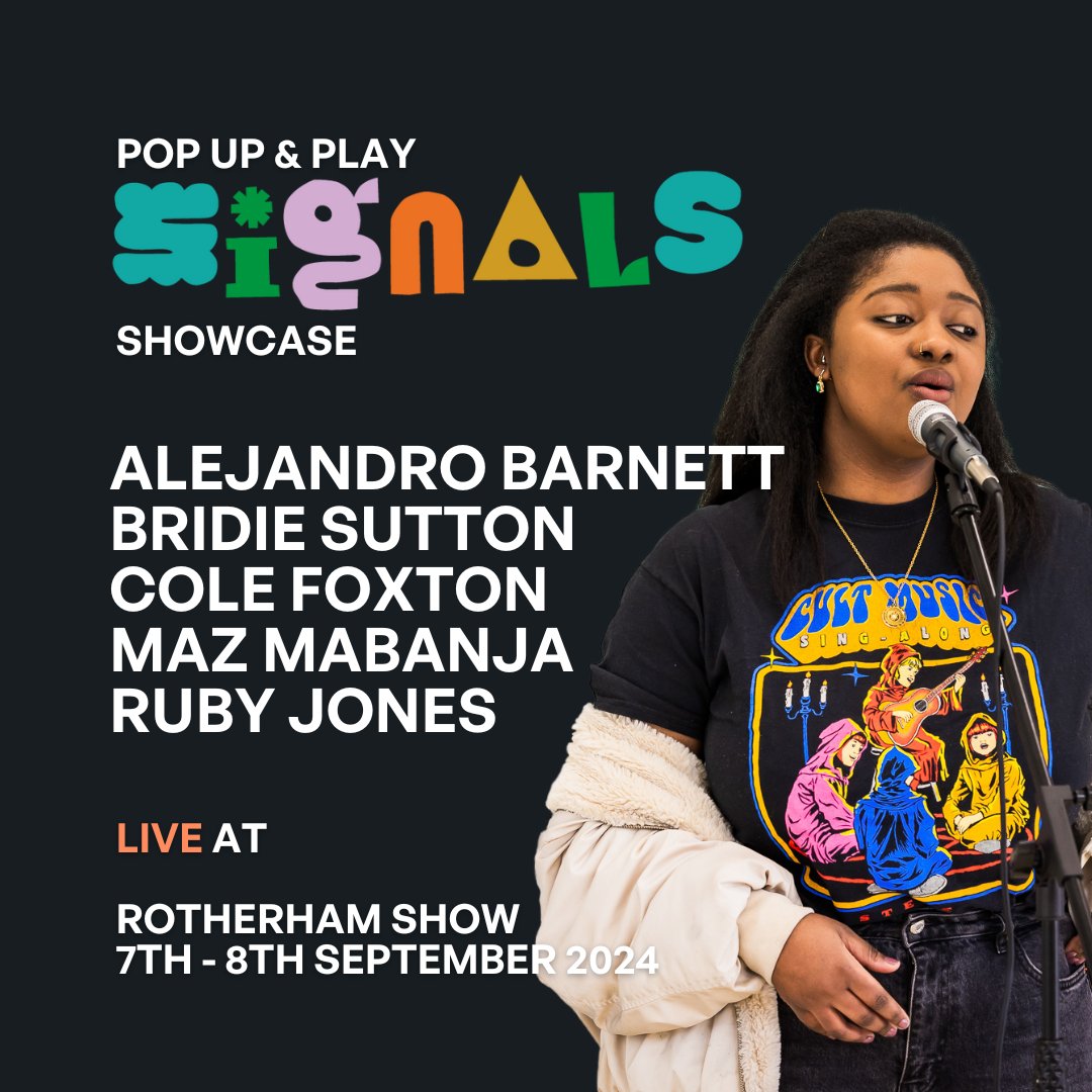 Rotherham Music Hub (@rotherhammusic) on Twitter photo Our #Signals2025 showcase won't just be coming to the stage in the @ccoc_rotherham2025 area this weekend!
Find our Pop Up & Play performers at various locations around #RotherhamShow all weekend!
See you there! 👋
#LiveMusic #Festival #Music
@rotherhamcouncil | <a href="/rmbcevents/">RMBCEvents</a> | Our #Signals2025 showcase won't just be coming to the stage in the @ccoc_rotherham2025 area this weekend!
Find our Pop Up & Play performers at various locations around #RotherhamShow all weekend!
See you there! 👋
#LiveMusic #Festival #Music
@rotherhamcouncil | <a href="/rmbcevents/">RMBCEvents</a> |
