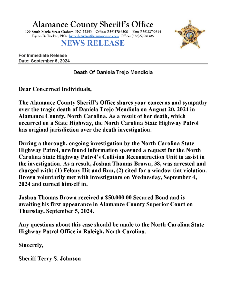Alamance County Sheriff's Office tweet media