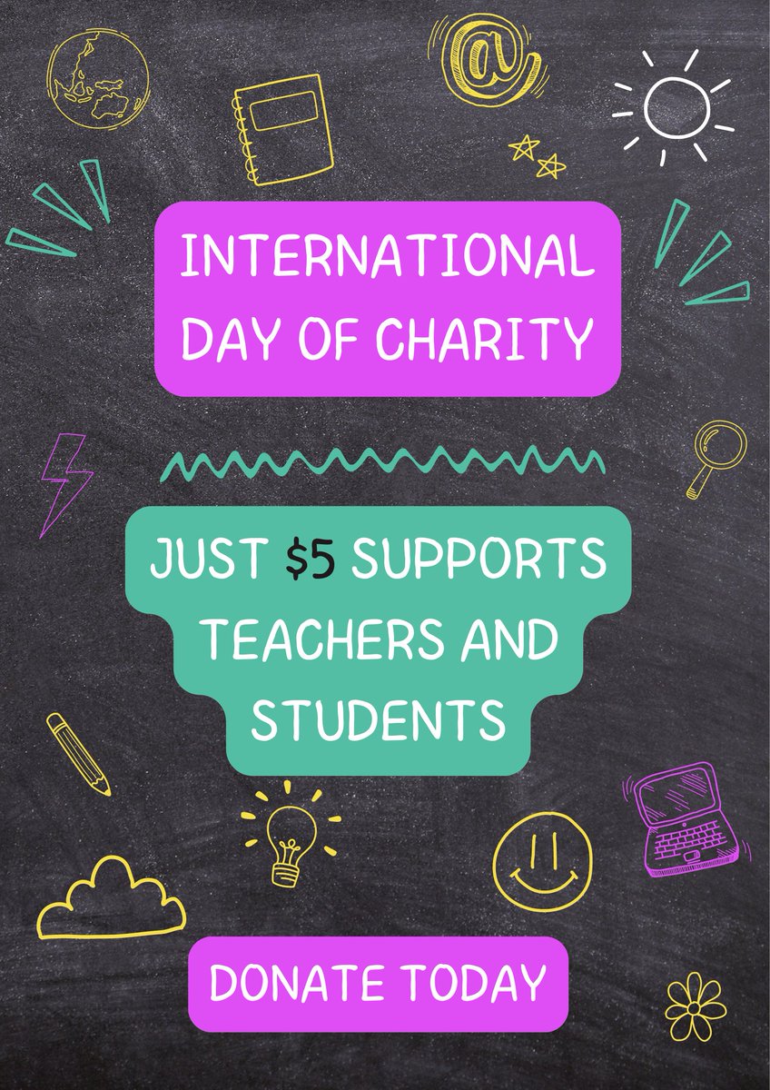 Today is the day! 🎉 Just $5 can make a BIG difference in education. Support teachers, inspire students, and help provide resources. Let’s come together for International Day of Charity and shape brighter futures!

👉 Text "GIVE" to 816-688-3706 👉 Visit bgtogether.org