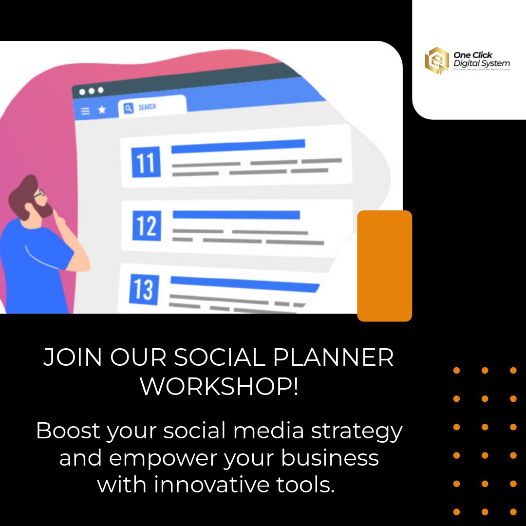Sidytene's tweet image. Discover our Social Planner tool to streamline your social media strategy! 

Empower your business with innovative solutions. 

VISIT US: oneclickdigitalsystem.com
#software, #digitalsystem, #oneclickdigitalsystem, #Digitalmarketing