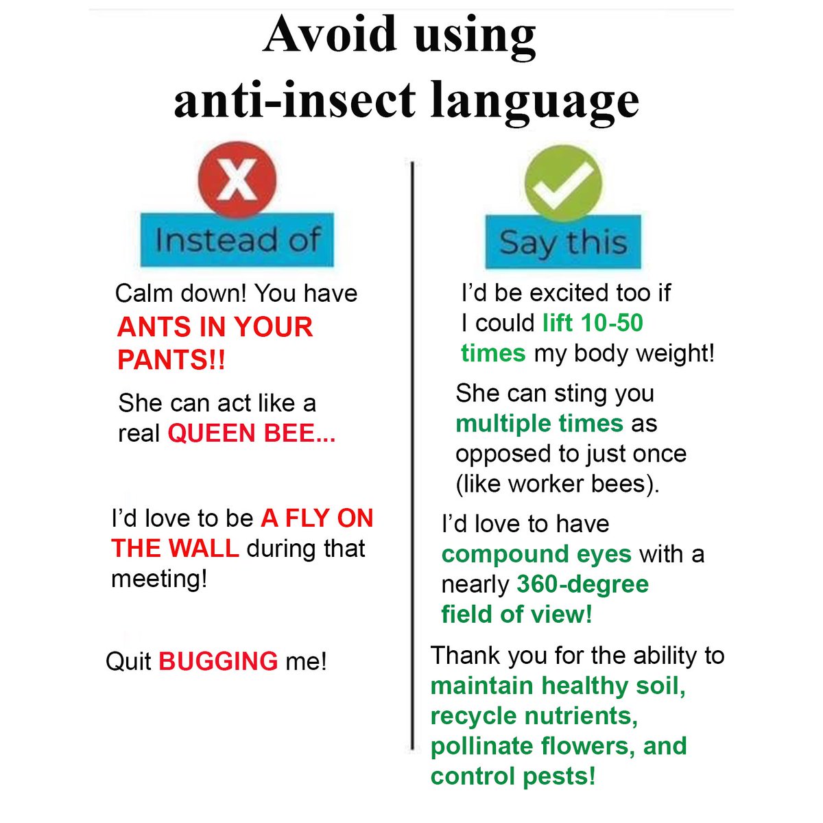 Let's be sensitive to our language choices this week!