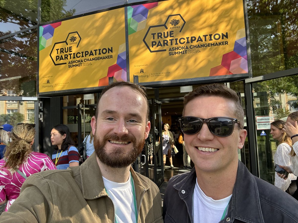 Wellbeing Enterprises is delighted to be at the <a href="/Ashoka/">Ashoka</a> Changemaker Summit in Hamburg! Fantastic first day connecting, collaborating and sharing ideas for positive social change. #TrueParticipation #ChangeMakerSummit