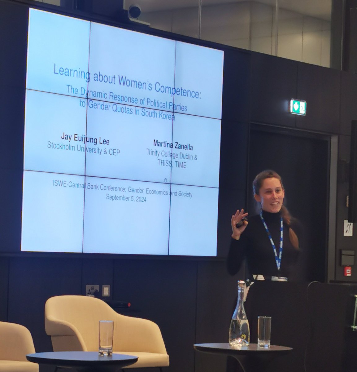Carol Newman (@carol_newman) on Twitter photo My colleague <a href="/MartinaZanella7/">Martina Zanella</a> presenting her work on the response of political parties to gender quotas <a href="/ISWEconomics/">Irish Society for Women in Economics (ISWE)</a>
Conference on Gender Economics and Society in Dublin this afternoon. Great to see such a wide range of research on important gender-related topics. <a href="/tcdeconomics/">TCD Economics</a> My colleague <a href="/MartinaZanella7/">Martina Zanella</a> presenting her work on the response of political parties to gender quotas <a href="/ISWEconomics/">Irish Society for Women in Economics (ISWE)</a>
Conference on Gender Economics and Society in Dublin this afternoon. Great to see such a wide range of research on important gender-related topics. <a href="/tcdeconomics/">TCD Economics</a>