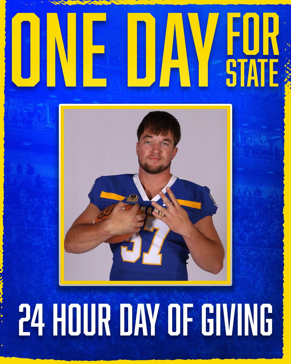 Today is One Day For State. Please consider donating to <a href="/GoJacksFB/">SDSU Football</a> and help support our great program! givecampus.com/schools/SouthD…