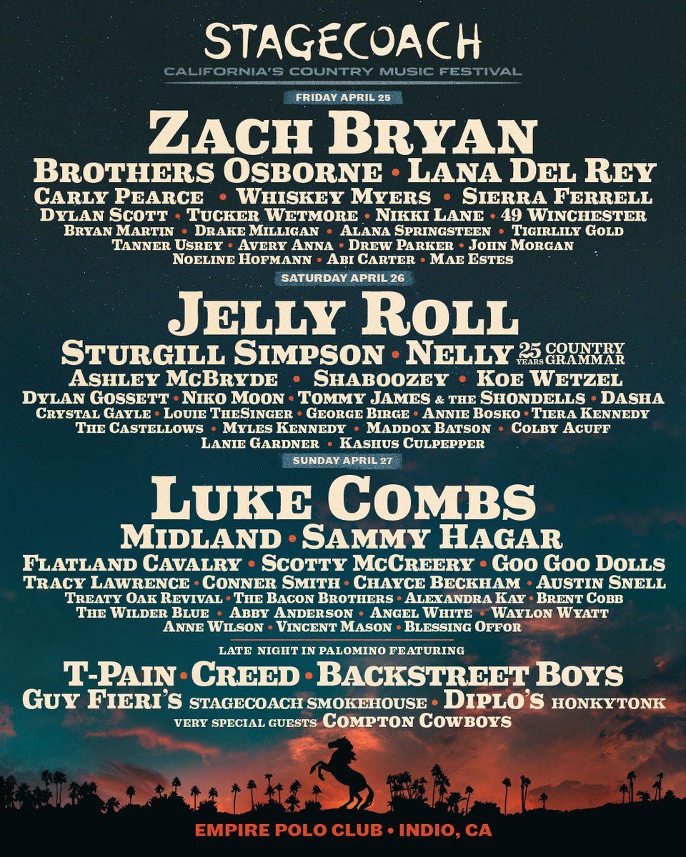 Scotty McCreery (@scottymccreery) on Twitter photo Are y’all ready to let the good times roll? I'm performing at <a href="/Stagecoach/">Stagecoach Festival</a> 2025! Tickets go on sale next Friday, 9/13 at 11am PT 🔥 Are y’all ready to let the good times roll? I'm performing at <a href="/Stagecoach/">Stagecoach Festival</a> 2025! Tickets go on sale next Friday, 9/13 at 11am PT 🔥