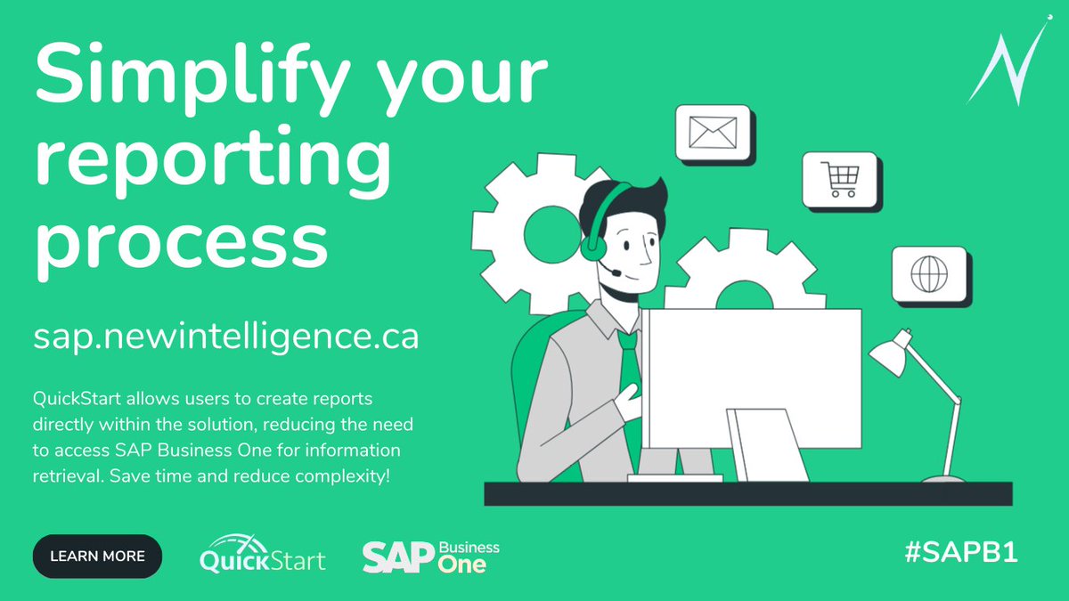 NewIntel_MTL's tweet image. 📊 Simplify Your Reporting Process
QuickStart allows users to create reports directly within the solution, reducing the need to access SAP Business One for information retrieval.
QuickStart: hubs.li/Q02NzWGB0

#SimplifyReporting #BusinessEfficiency #QuickStart #SAPB1