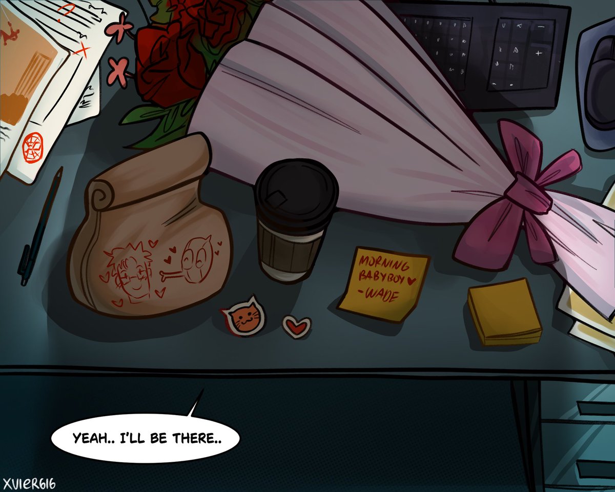 xvier616's tweet photo. morning suprise 

#spideypool #peterpool https://t.co/C7UhxfU7x2