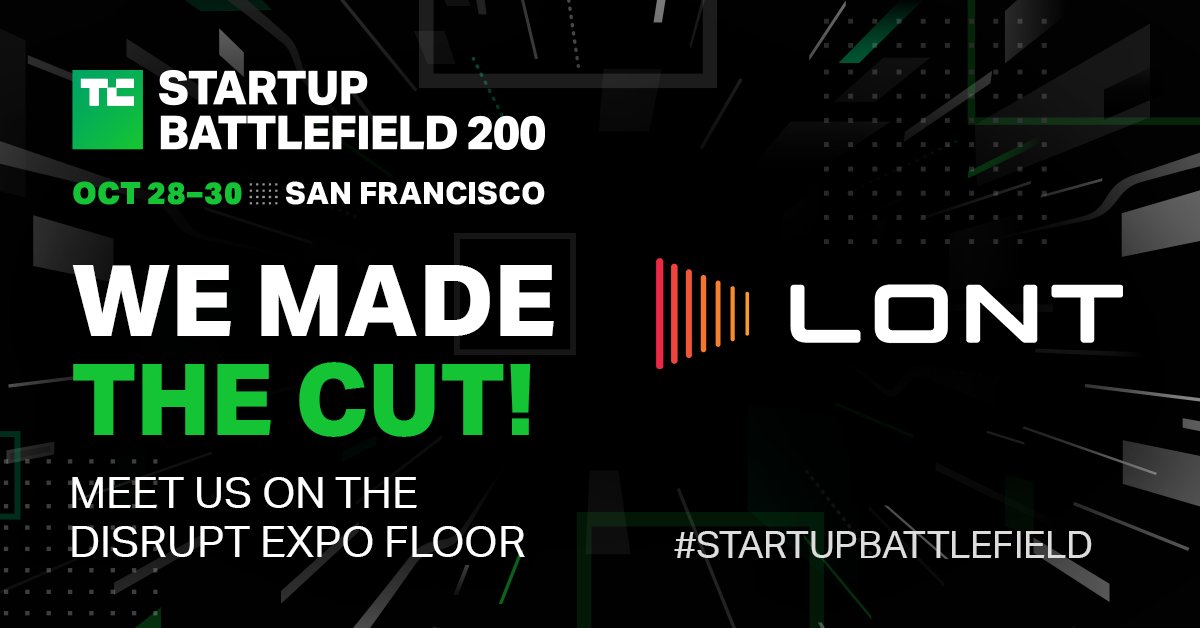 LontVideo's tweet image. We made the @TechCrunch #StartupBattlefield cut! 🙌 Chosen out of thousands to exhibit at #TechCrunchDisrupt2024.

Join us Oct 28-30 in San Francisco, and get 25% off all passes here 👉 bit.ly/4g43wVk