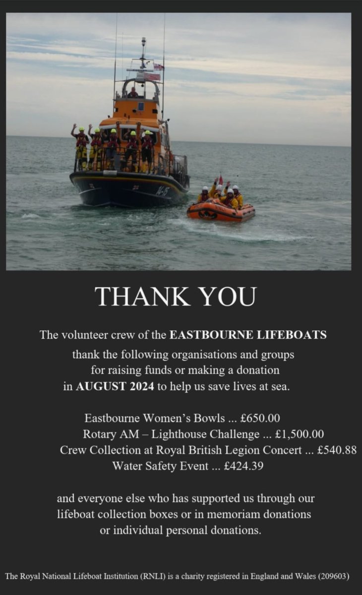 Eastbourne Lifeboats (@rnlieastbourne) on Twitter photo 