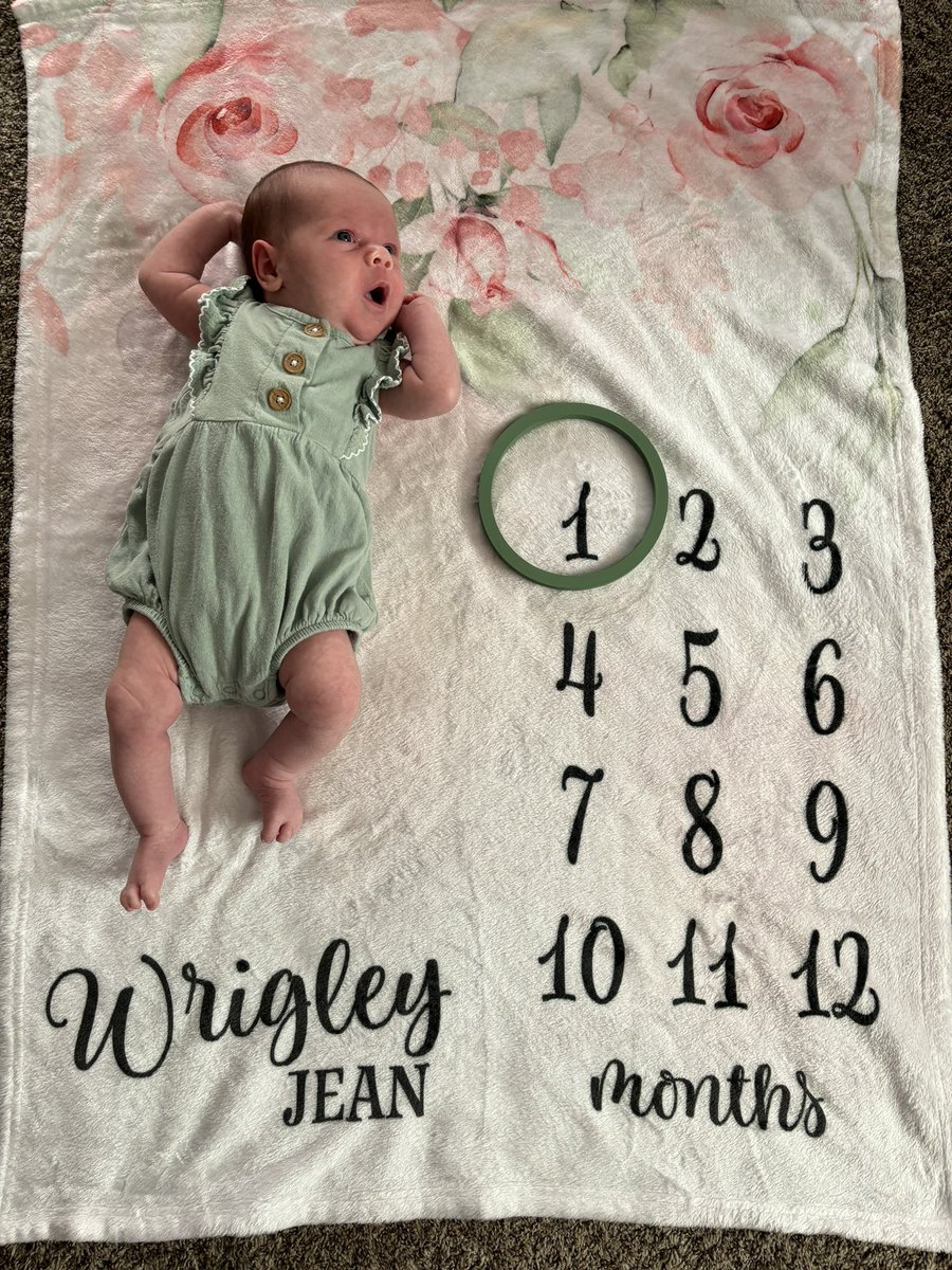 Toni_Jean10's tweet photo. ONE MONTH?! No idea how our baby girl has been here for a month already. Miss Wrigley definitely lets you know when she is hungry and speaks her mind to let you know she isn’t happy haha.  Beckett is the best big brother and loves his sissy.
Happy 1 month sweet sis 🩷 https://t.co/2Op8JRAMNc