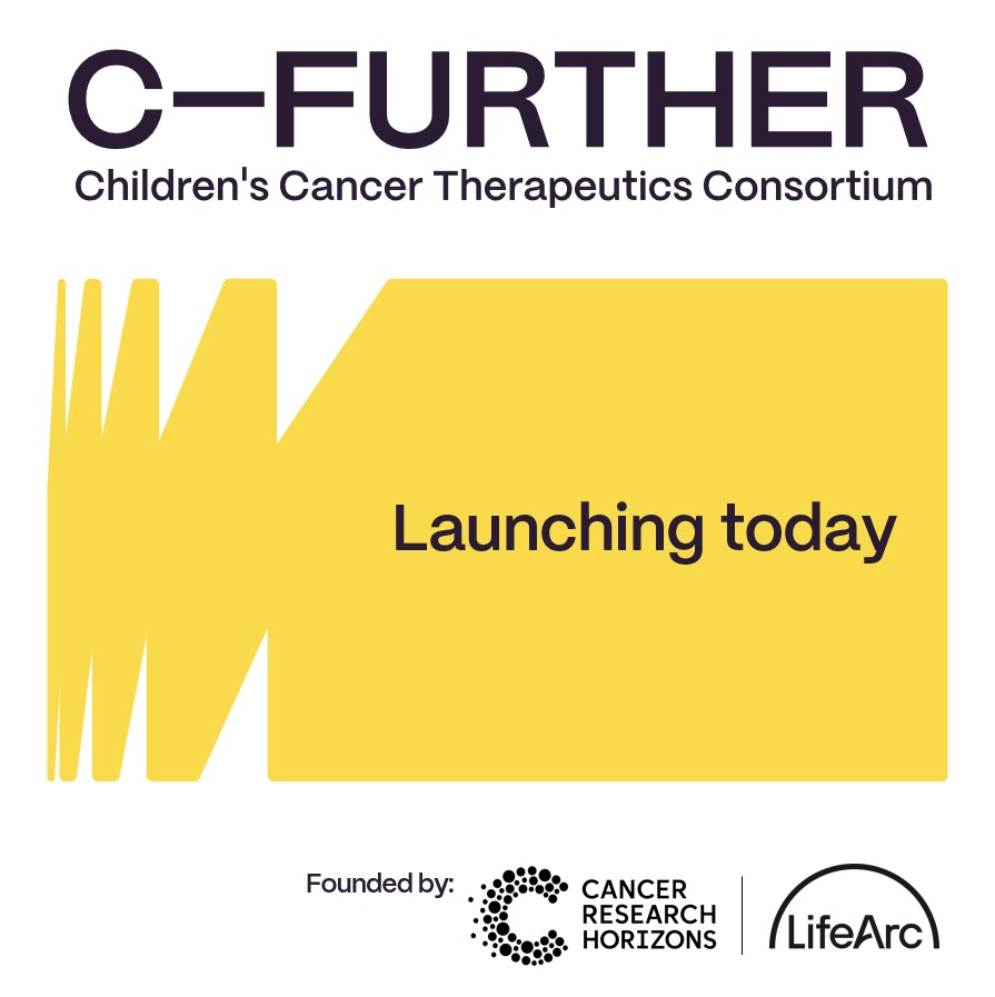🚨 BREAKING NEWS: Introducing C-Further, an international consortium creating new therapeutics for children’s &amp; young people’s cancers.

We’re thrilled to launch C-Further with our founding partner <a href="/lifearc1/">LifeArc</a>, with an initial £28m investment.

More: bit.ly/3Tj6awN 👇