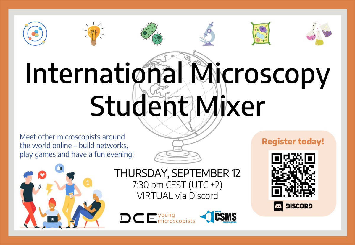 🌍🔬 𝗖𝗮𝗹𝗹𝗶𝗻𝗴 𝗮𝗹𝗹 𝗺𝗶𝗰𝗿𝗼𝘀𝗰𝗼𝗽𝗶𝘀𝘁𝘀! 🔬🌍

Join us for the 𝗜𝗻𝘁𝗲𝗿𝗻𝗮𝘁𝗶𝗼𝗻𝗮𝗹 𝗠𝗶𝗰𝗿𝗼𝘀𝗰𝗼𝗽𝘆 𝗦𝘁𝘂𝗱𝗲𝗻𝘁 𝗠𝗶𝘅𝗲𝗿 on September 12, 2024! 🎉 Connect with students from around the world 🌐, play fun games 🎮, and build your network 🤝

#yDGE