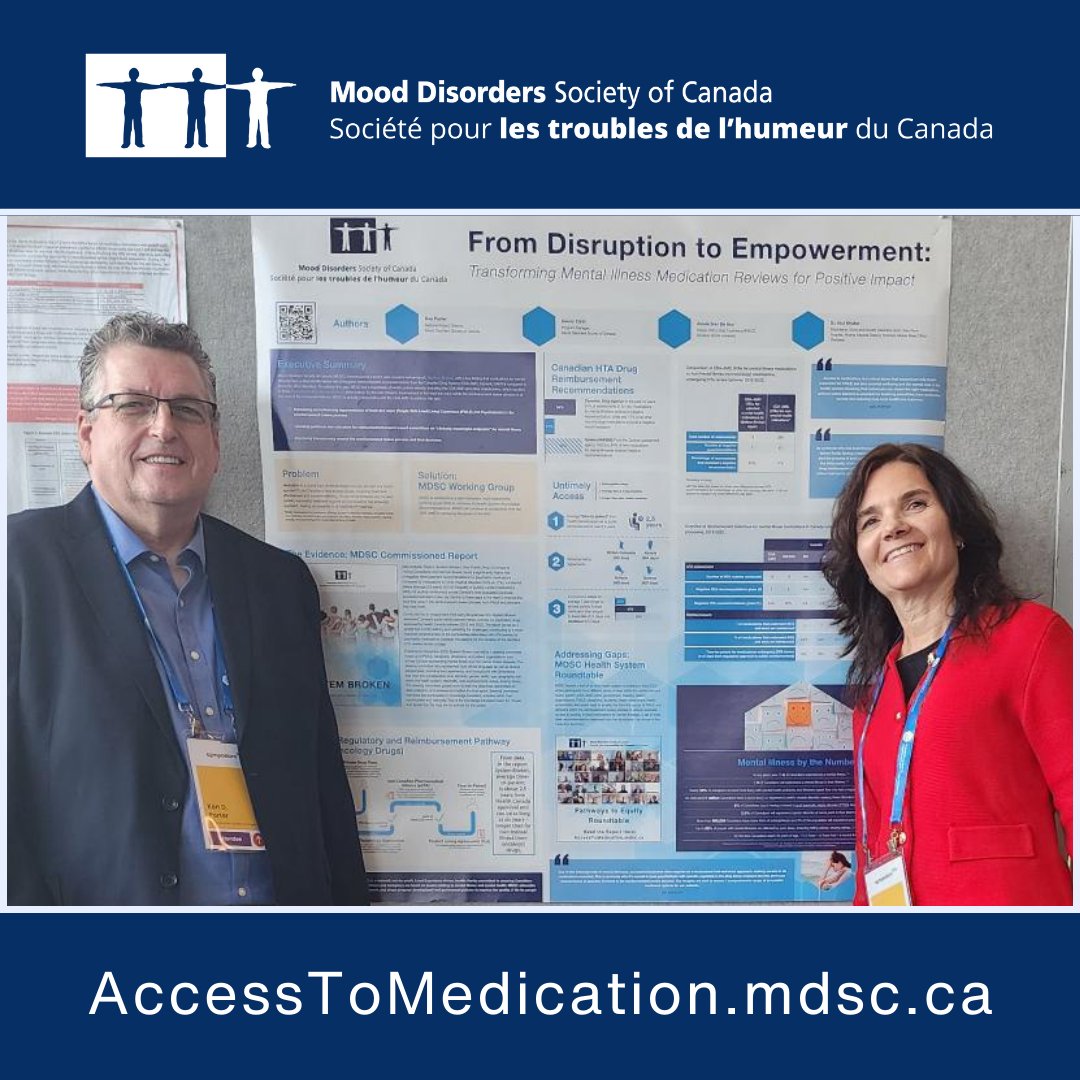 MoodDisordersCa's tweet image. 📣 Big audience for MDSC’s poster presentation 📄 From Disruption to Empowerment: Transforming Mental Illness Medication 💊 Reviews for Positive Impact at @CDA_AMC Symposium2024 📅.
cadth.ca/symposium-2024

#SystemBroken #AccessForAll #TimeForChange #CDA_AMC #CDASymposium2024