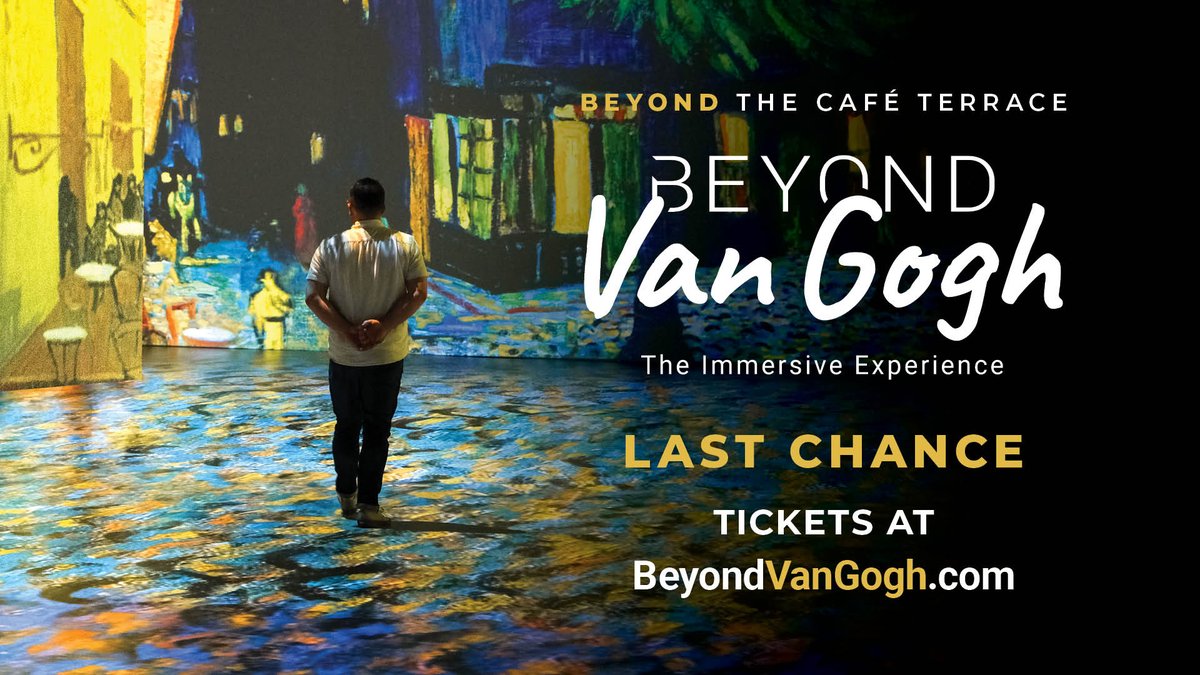 theSJCC (@thesjcc) on Twitter photo Last call for an unforgettable immersive art experience! Beyond Van Gogh leaves St. John's on September 6th. 🌻🎨
To book this experience, please visit beyondvangogh.com.
For questions, please call 1-800-441-0819 or email stjohns@beyondvangogh.com. Last call for an unforgettable immersive art experience! Beyond Van Gogh leaves St. John's on September 6th. 🌻🎨
To book this experience, please visit beyondvangogh.com.
For questions, please call 1-800-441-0819 or email stjohns@beyondvangogh.com.