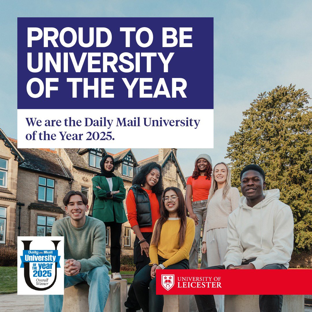 Nishan Canagarajah (@ncanagarajah) on Twitter photo Wow! @UniofLeicester is Daily Mail University of the Year 2025. Thrilled to receive this accolade for our continued commitment to excellence in education and inclusivity. Congratulations to all our staff, students, alumni, and supporters. <a href="/MailOnline/">Mail Online</a> #UniversityOfTheYear Wow! @UniofLeicester is Daily Mail University of the Year 2025. Thrilled to receive this accolade for our continued commitment to excellence in education and inclusivity. Congratulations to all our staff, students, alumni, and supporters. <a href="/MailOnline/">Mail Online</a> #UniversityOfTheYear