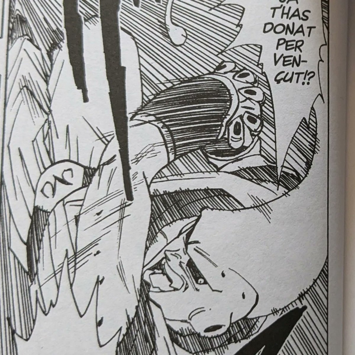 Animación &amp; Manga

Cel + Douga de Buu, con Gohan absorbido. Momento en el que va a golpear a Goku, pero éste escapa al detectar a Vegeta. Viñeta matching de referencia+