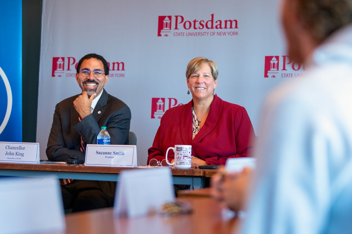 Yesterday SUNY Potsdam welcomed <a href="/SUNY/">SUNY - The State University of New York</a>  <a href="/SUNYChancellor/">Chancellor John B. King</a> to celebrate the ACE Program–a groundbreaking student success model now on campus to improve support, retention, and college completion.
🔗 Read more: bit.ly/3TdKQc4
➡️ potsdam.edu/ACE