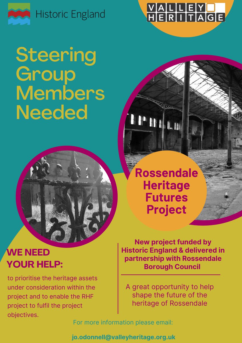 A NEW project NEEDS you!! If you are interested in being a part of this exciting new project get in touch today! Places are LIMITED! Please note that there will be a selection process to ensure we get a balanced group #heritage #valleyheritage #rossendalevalley #rossendale