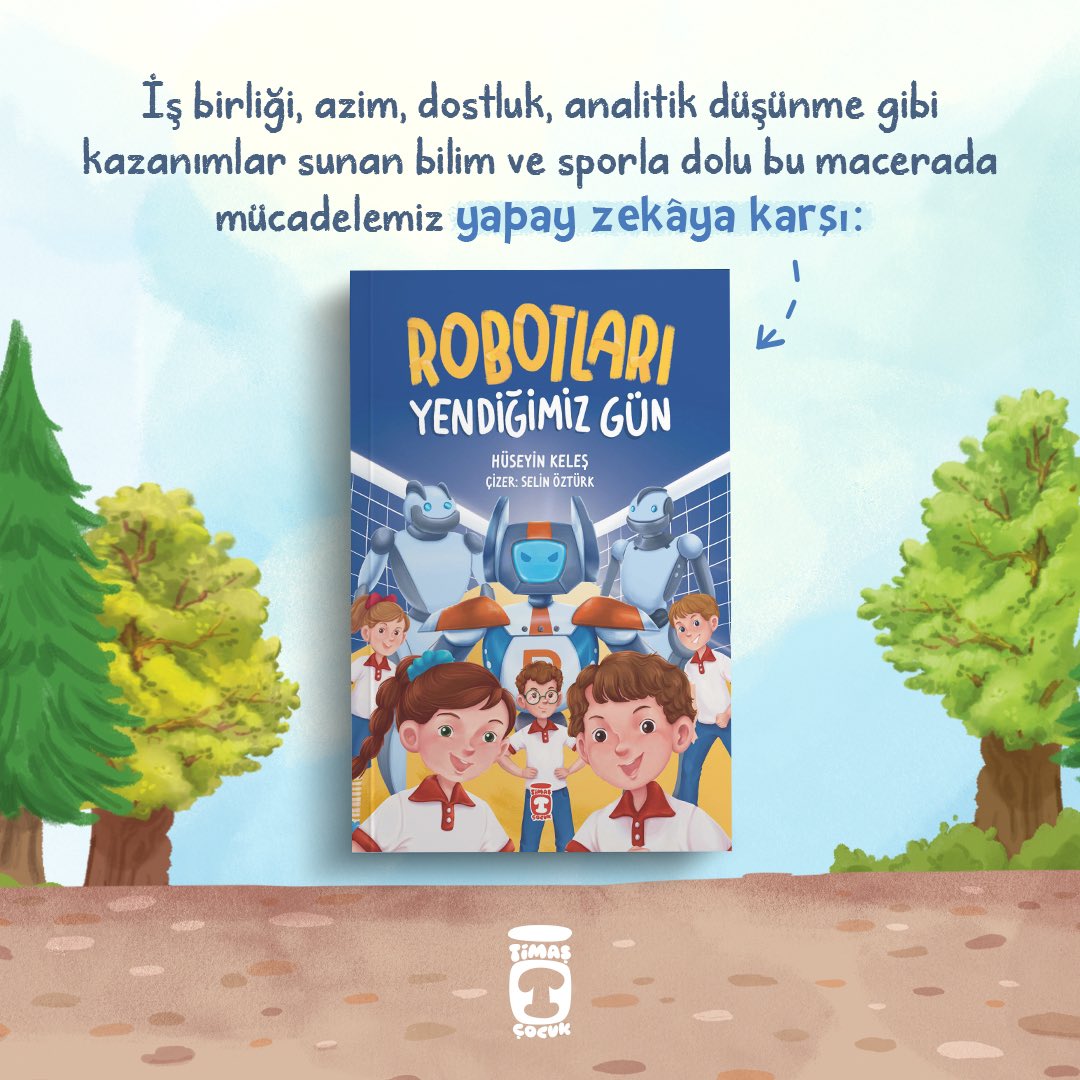 Yedek Kaleci kitabıyla çok sevilen ve hala çok satanlar listesinde bulunan kıymetli yazarımız Hüseyin Keleş’in Ağustos ayında çıkan kitabı Robotları Yendiğimiz Gün de çok sevildi! 🤩📘💙