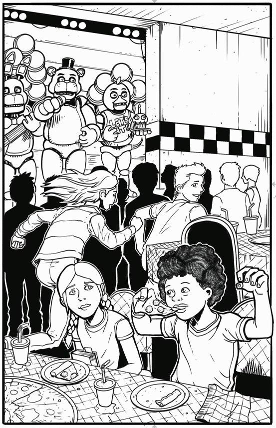 sketchsawyer's tweet image. The next Freddy's book is here! Here's some of my work I'm most proud of. Available most places young adult graphic novels are sold. 

Colors by the ever-impressive Eva de la Cruz.

amazon.com/Five-Nights-Fr…

#FNAF #makecomics