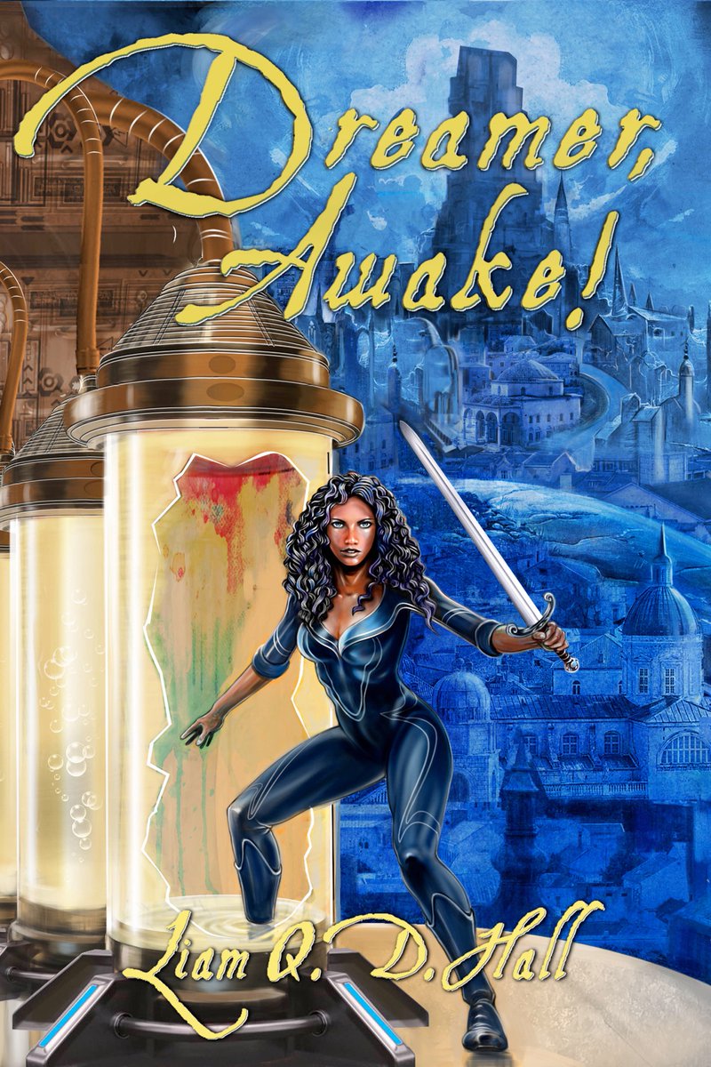 Cover reveal time! 
Art from the great Gary McCluskey
A far future, cyberpunk inspired sword &amp; sorcery novella! Releasing September 24!

#coverreveal #novella #indiepublishing #fantasy #swordandsorcery