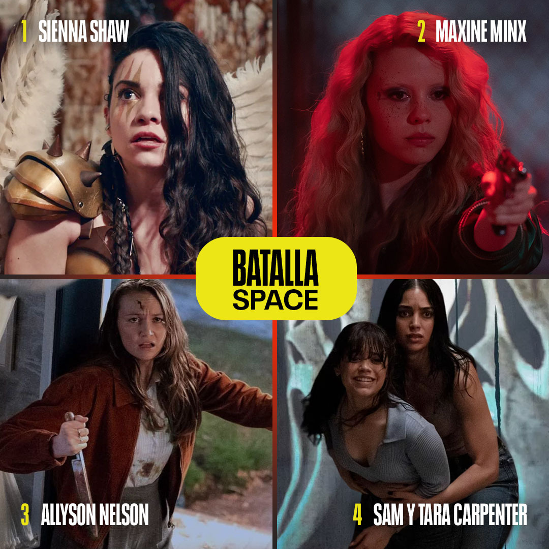 Canal Space (@canalspace) on Twitter photo Las nuevas 'Final Girls' del cine de terror moderno están aquí 👑 ¿Quién es la reina del grito? 🎬 Las nuevas 'Final Girls' del cine de terror moderno están aquí 👑 ¿Quién es la reina del grito? 🎬