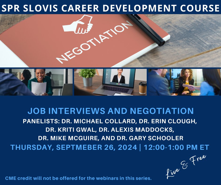 The Society for Pediatric Radiology (@socpedrad) on Twitter photo Join <a href="/SocPedRad/">The Society for Pediatric Radiology</a> for its September Slovis Career Development Webinar. The panelists will share their insights on Job Interviews and Negotiation. Live online & FREE! Register here: bit.ly/47ar86t. #imagingourfuture Join <a href="/SocPedRad/">The Society for Pediatric Radiology</a> for its September Slovis Career Development Webinar. The panelists will share their insights on Job Interviews and Negotiation. Live online & FREE! Register here: bit.ly/47ar86t. #imagingourfuture
