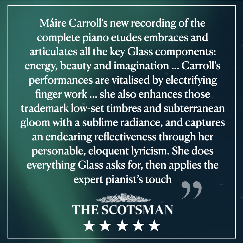 DELPHIAN (@delphianrecords) on Twitter photo Absolutely OVERJOYED to see ⭐️⭐️⭐️⭐️⭐️ in <a href="/TheScotsman/">The Scotsman</a> for <a href="/mairecarroll/">Máire Carroll</a>'s Complete Piano Etudes by <a href="/philipglass/">Philip Glass</a> 🎹
<a href="/KenWalton4/">Ken Walton</a>'s full review here 💪 scotsman.com/arts-and-cultu… Absolutely OVERJOYED to see ⭐️⭐️⭐️⭐️⭐️ in <a href="/TheScotsman/">The Scotsman</a> for <a href="/mairecarroll/">Máire Carroll</a>'s Complete Piano Etudes by <a href="/philipglass/">Philip Glass</a> 🎹
<a href="/KenWalton4/">Ken Walton</a>'s full review here 💪 scotsman.com/arts-and-cultu…