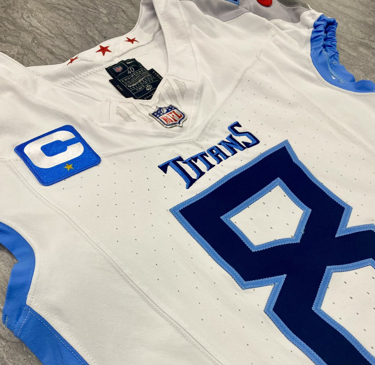 jwyattsports's tweet photo. The return of the “C” patch for @Titans captains… https://t.co/EXpVofftgs