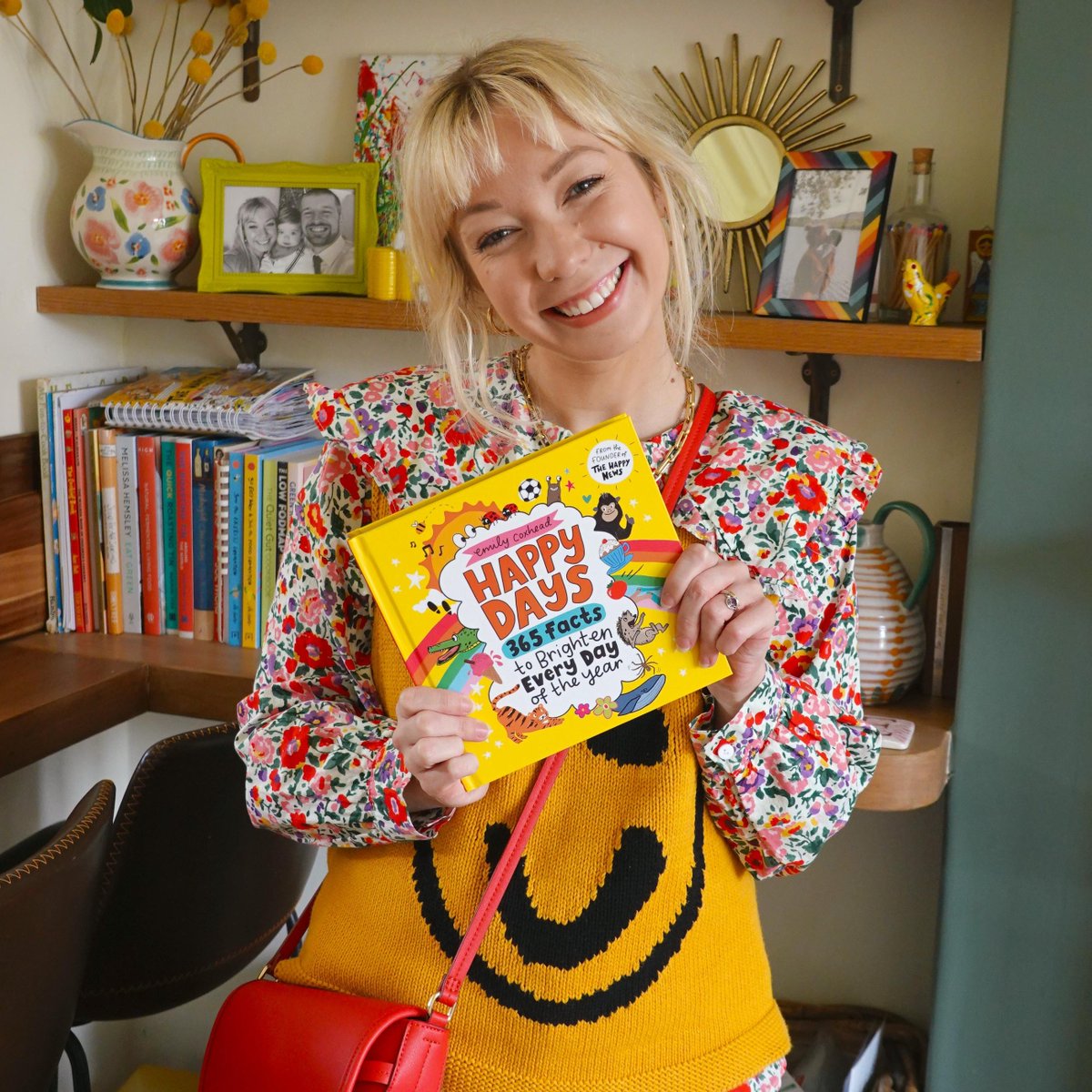 A big day 😅

Emily is proud and excited to tell you that her brand new book...

‘HAPPY DAYS: 365 Facts to Brighten Every Day of the Year’

... is out TODAY! 📚