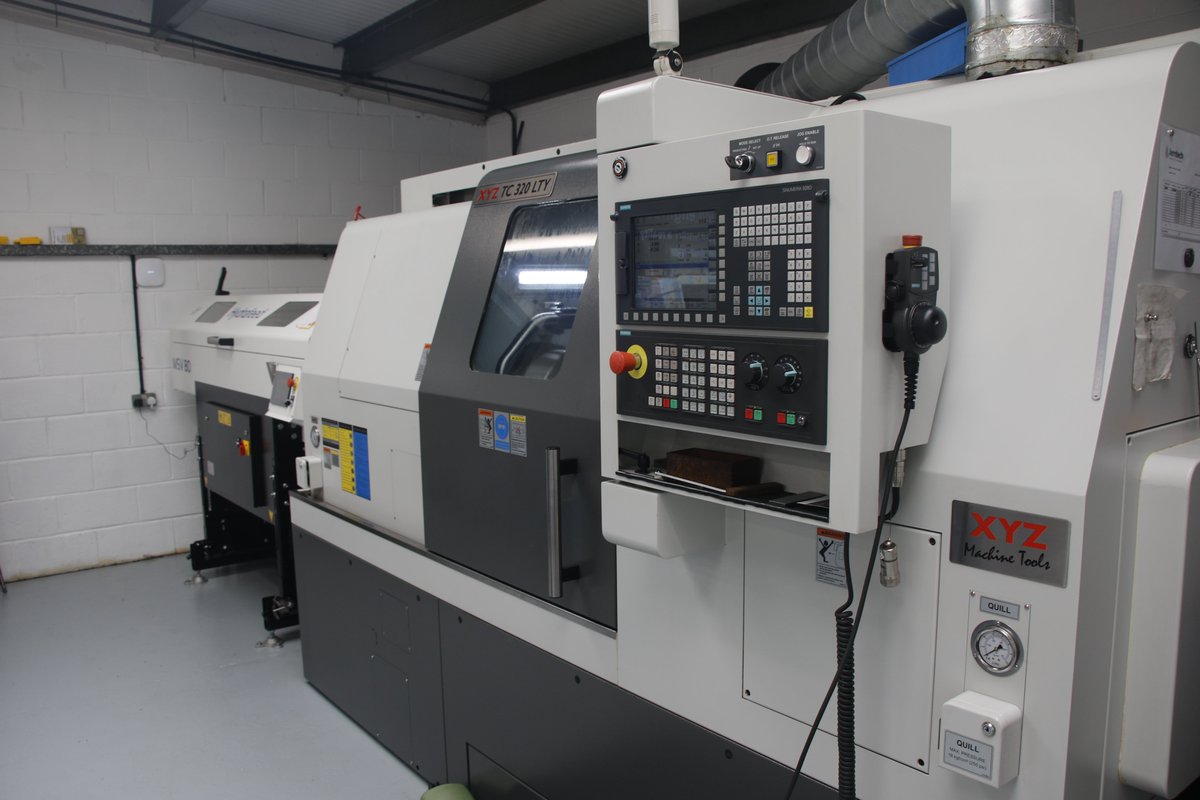 xyzmachinetools's tweet image. Machining Mike paid Vision Precision Engineering a visit to chat with MD Ian Gibson about his XYZ TC 320 LTY which he has named ‘The Beast’. 

Read the story here bit.ly/3ZiVvGh or watch the interview bit.ly/4dP7Ztj

#xyzmachinetools #thebeast #visionprecision
