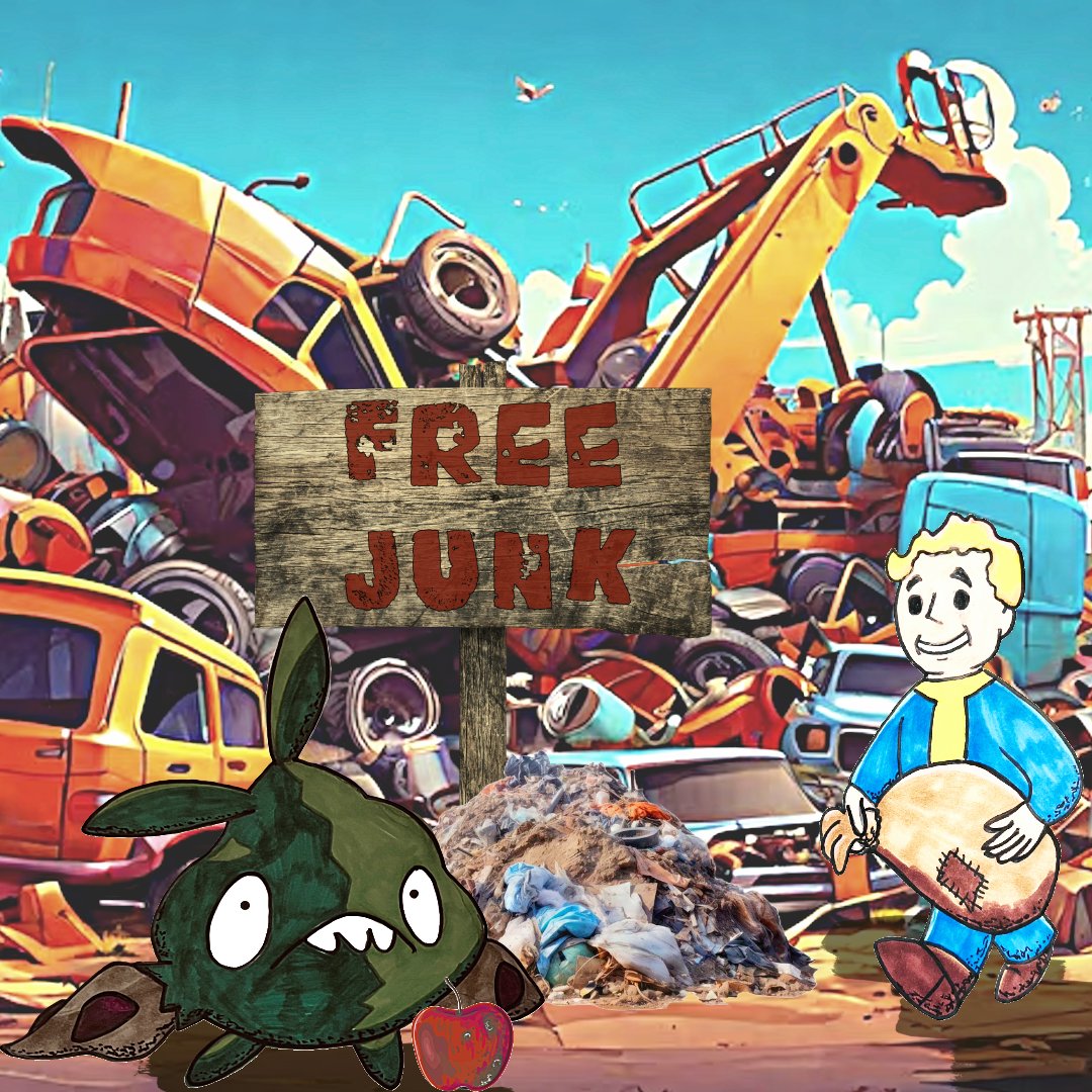 Who doesn't like a good junkyard? #Pokemon #Fallout76 #Fallout #art