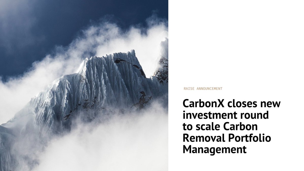 Thrilled to announce CarbonX’s oversubscribed investment round with <a href="/RedstoneVC/">Redstone</a>, #VRVentures, <a href="/ENGIEInnov/">@ENGIEInnov</a>, &amp; <a href="/profounders/">PROfounders Capital</a>! This funding boosts global expansion &amp; carbon removal innovation. Together, we tackle climate change!
More details: tinyurl.com/4ryyatjv
#CarbonRemoval