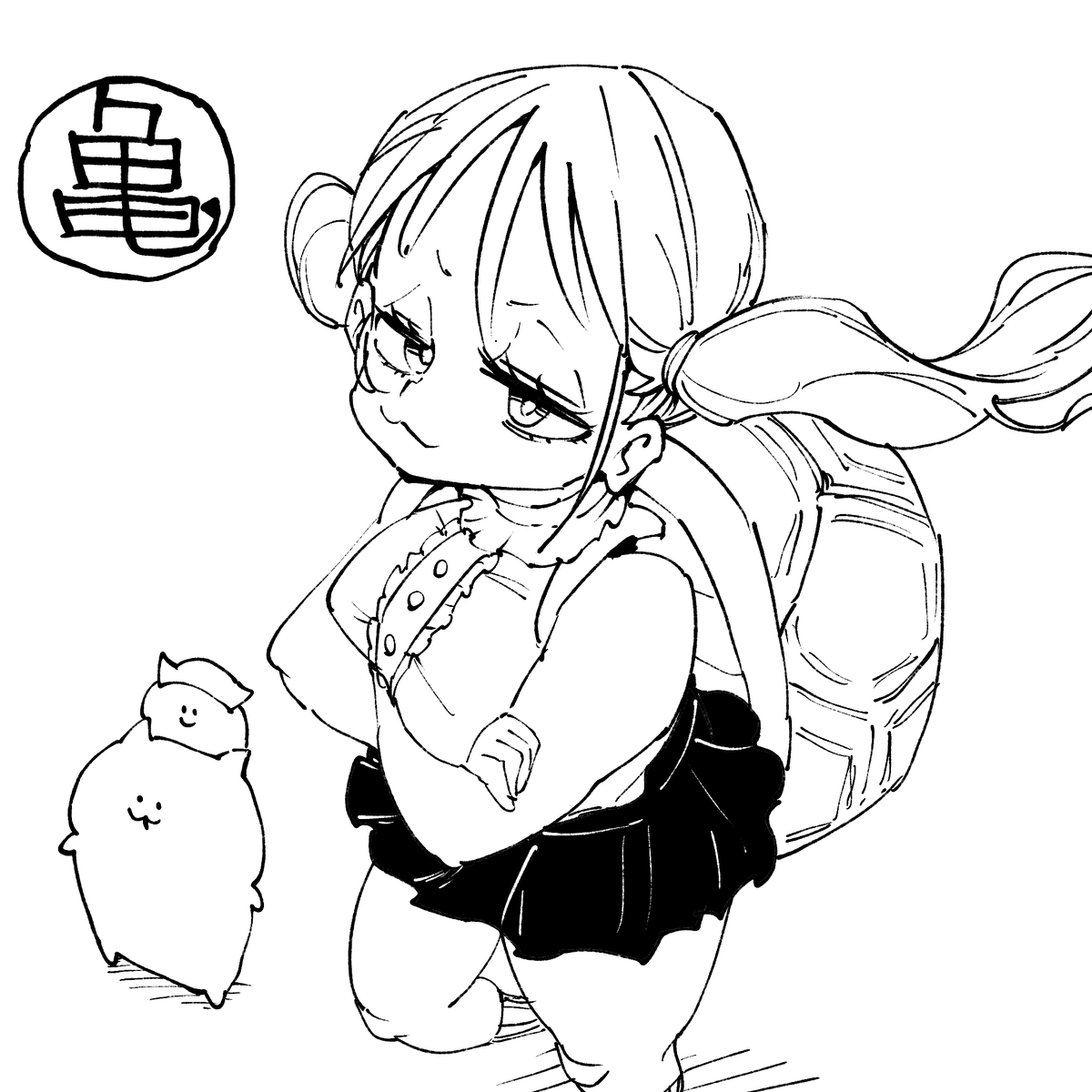 線画だぜ🍣🐢 
