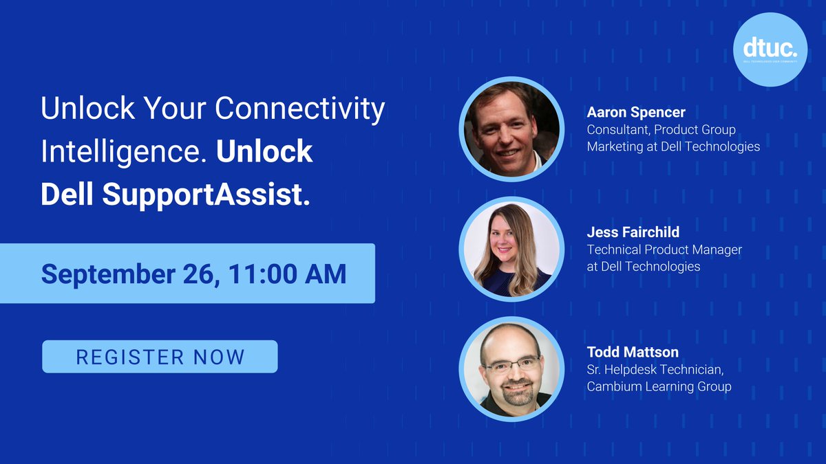 Elevate_Tech_UC's tweet image. Join our experts to explore how SupportAssist via TechDirect can revolutionize your IT operations. Discover automated self-healing, enhanced fleet visibility, and proactive issue resolution. Register now! ➡️ hubs.ly/Q02Nx0K70

#ITSupport #PCManagement #SupportAssist