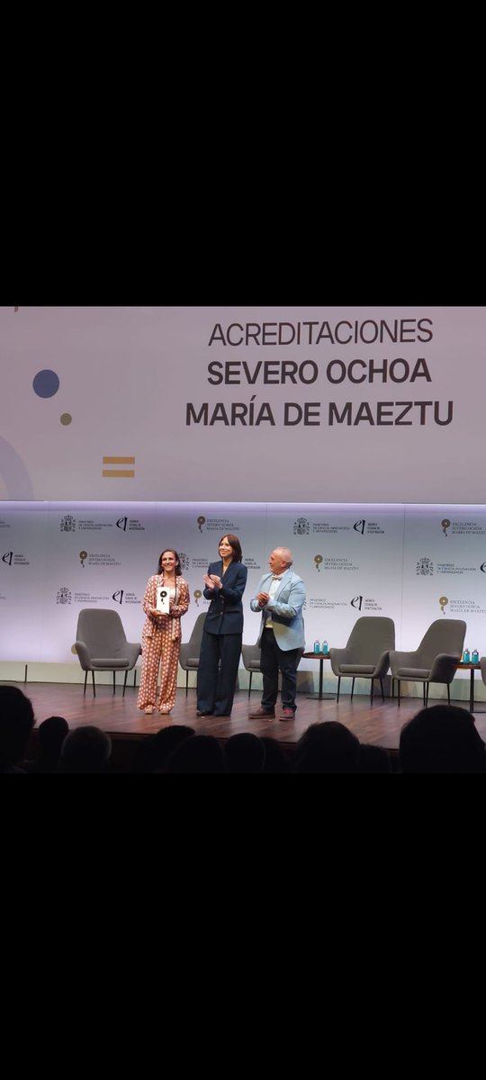 Universitat Politècnica de Catalunya (UPC) (@la_upc) on Twitter photo La Prof. Maria Pau Ginebra ha recollit avui de mans de la ministra <a href="/DianaMorantR/">Diana Morant</a> i del secretari d'Estat <a href="/CigudosaJuan/">Juan Cruz Cigudosa</a> l'acreditació d'excel.l ència María de Maeztu al Centre de Recerca en Ciència i Enginyeria Multiescala de la #UPC
<a href="/CienciaGob/">Ministerio de Ciencia, Innovación y Universidades</a> La Prof. Maria Pau Ginebra ha recollit avui de mans de la ministra <a href="/DianaMorantR/">Diana Morant</a> i del secretari d'Estat <a href="/CigudosaJuan/">Juan Cruz Cigudosa</a> l'acreditació d'excel.l ència María de Maeztu al Centre de Recerca en Ciència i Enginyeria Multiescala de la #UPC
<a href="/CienciaGob/">Ministerio de Ciencia, Innovación y Universidades</a>