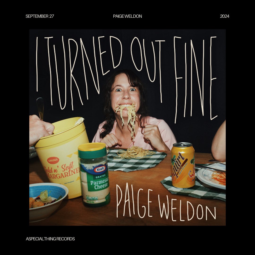 aspecialthing records (@aspecialthing) on Twitter photo *new release coming soon*
I TURNED OUT FINE from <a href="/paigeweldon/">Paige Weldon</a> is out 9/27! We are so excited to release Paige’s third album with us, recorded live at Bar Covell.
Available for pre-order digitally and on a 12” vinyl with download code!
bstlnk.to/iturnedoutfine *new release coming soon*
I TURNED OUT FINE from <a href="/paigeweldon/">Paige Weldon</a> is out 9/27! We are so excited to release Paige’s third album with us, recorded live at Bar Covell.
Available for pre-order digitally and on a 12” vinyl with download code!
bstlnk.to/iturnedoutfine