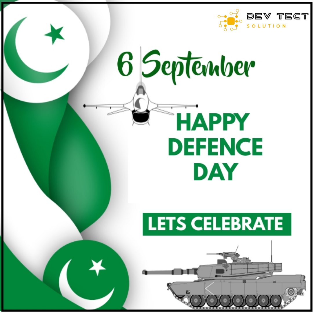 devsolutions_01's tweet image. We salute the bravery & sacrifice of our armed forces who defend our freedom with unwavering dedication.
At Dev Tech Solutions, we pledge to work towards a stronger, united, and prosperous Pakistan. #PakistanZindabad
#6September #PrideOfPakistan #Unity