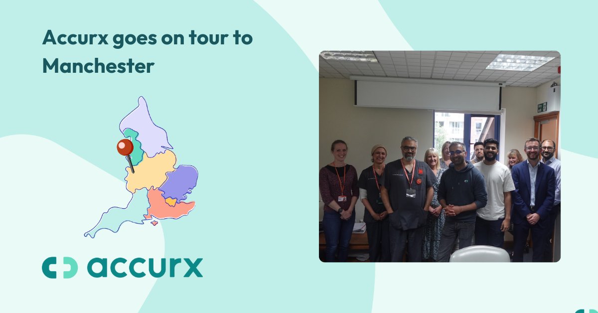 🚗 Did you catch the <a href="/Accurx/">Accurx</a> team in Manchester? We were joined by Dr Adam Cliffe <a href="/locksidemedical/">Lockside Medical</a> Pete Woodward <a href="/drfariahmad/">Dr Fari Ahmad</a> &amp; <a href="/DrAmarahmed/">Amar Ahmed</a> to connect with the GP community and provide our support. 
 
Don’t miss our next events—join us here 👉  link.accurx.com/4g9gH7u