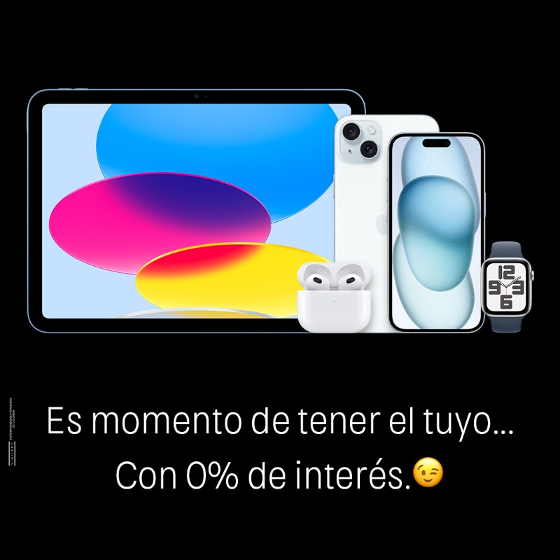 BancodeBogota's tweet photo. Si quieres estrenar #iPhone ¡nosotros estamos para ayudarte! Saca tu Tarjeta de Crédito con nosotros y no pagues intereses. Encuentra el tuyo en cualquier #MacCenter o #iShop. Conoce más aquí ⬇️