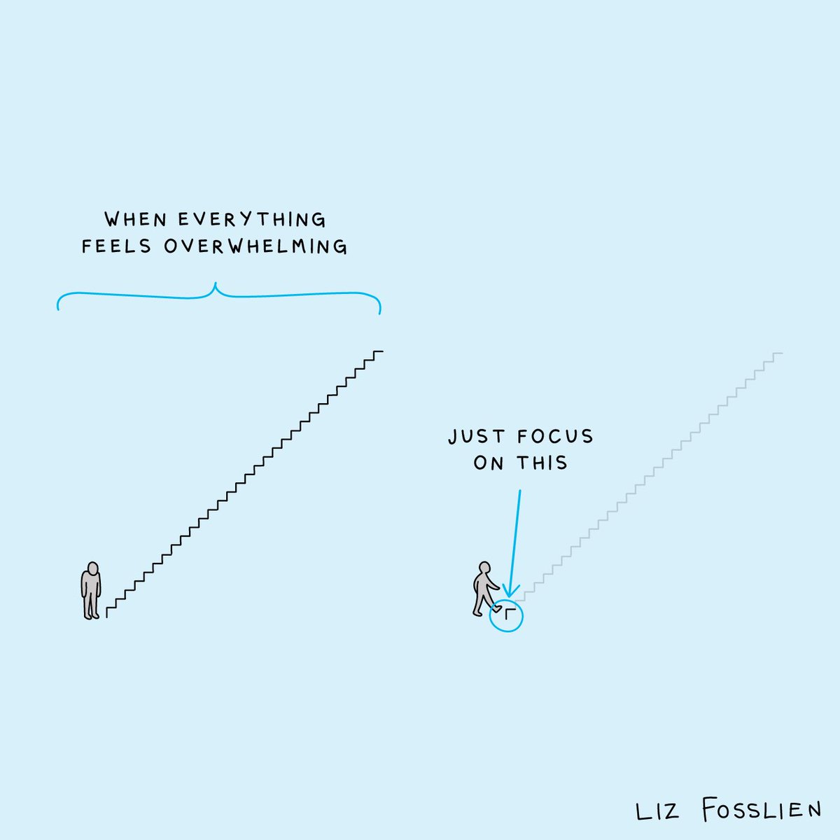 Feeling overwhelmed? Break it down. Just focus on the next step in front of you. One small move at a time. 🌿