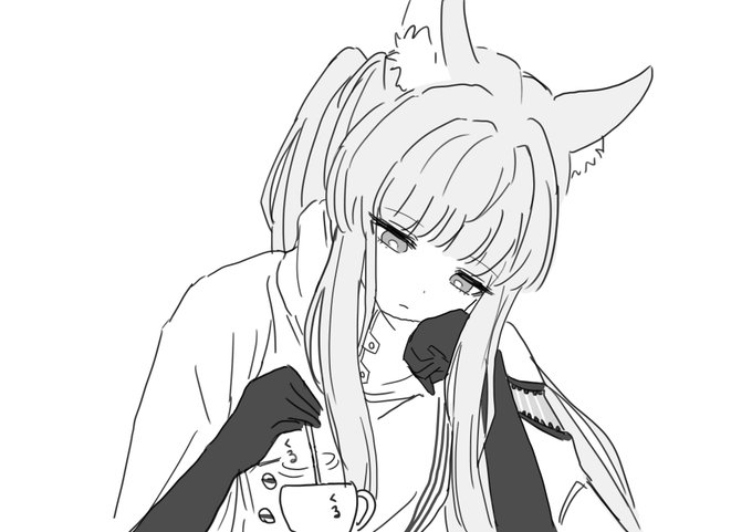 暇すぎて延々とティースプーンを回し続けるプラチナ