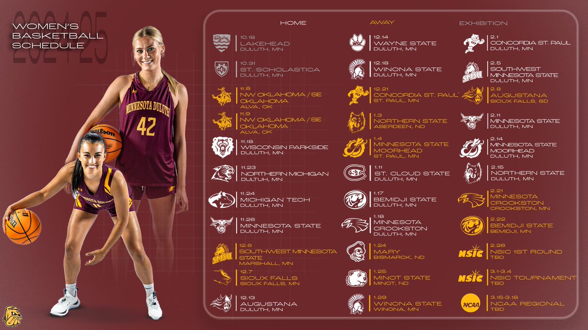 UMD Athletics (@umdbulldogs) on Twitter photo .<a href="/UMDWomensBBall/">UMD Women's Bball</a> Officially Announces 2024-24 Schedule
Schedule Release: umdbulldogs.com/news/2024/9/5/…
#BulldogCountry .<a href="/UMDWomensBBall/">UMD Women's Bball</a> Officially Announces 2024-24 Schedule
Schedule Release: umdbulldogs.com/news/2024/9/5/…
#BulldogCountry